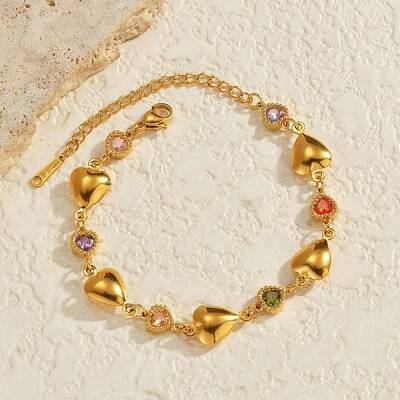 304 Stainless Steel Link  Bracelets for Women