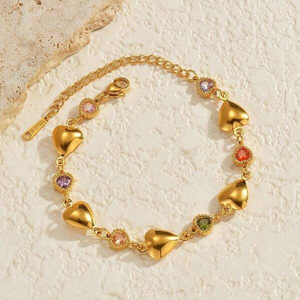 304 Stainless Steel Link  Bracelets for Women