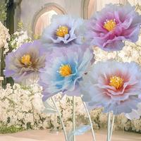 Artificial Peony Flower, 1 Count Romantic Faux Flower without Leaves & Stems, Decorative Flower for Home Party Wedding, Home ...