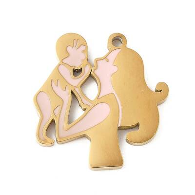 Mother's Day Mother's Day 304 Stainless Steel Enamel Pendants