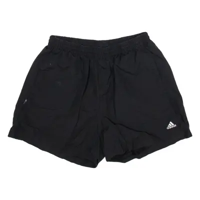 ADIDAS Mesh Lined Mens Swimming Shorts Black L W30