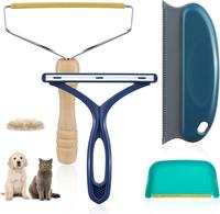 Pet Hair Remover - 4 Pack Dog Cat Hair Remover for Couch Furnitures, Reusable Lint Remover Shaver Portable Carpet Rake Scrape...