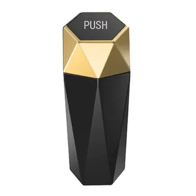 Mini Car Trash Can, Artificial Diamond Shaped Automatic Portable Trash Can, Easy To Clean Garbage Can For Car Home Office