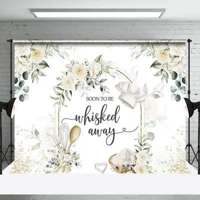 Soon To Be Whisked Away Backdrop For Bridal Shower - Aperturee