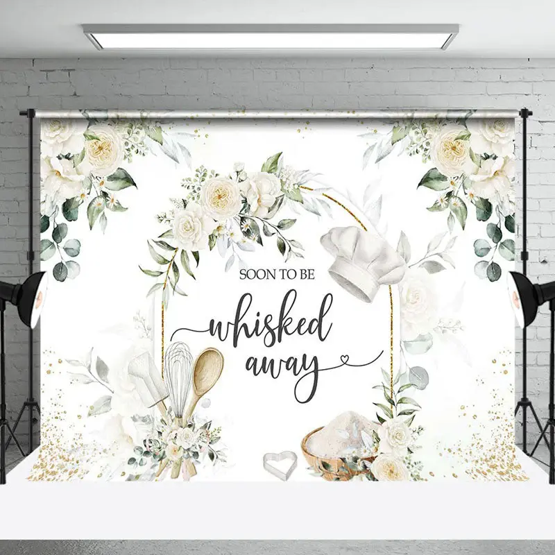 Soon To Be Whisked Away Backdrop For Bridal Shower - Aperturee