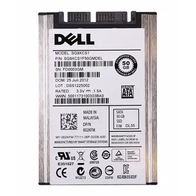 Dell 002KFM | 50GB Multi-Level Cell SATA 6Gb/s mSATA 1.8-Inch Solid State Drive