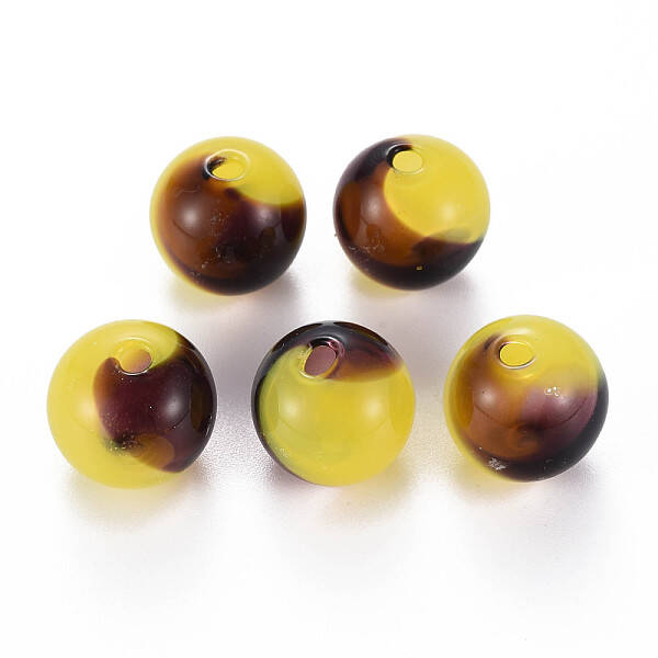 Transparent Handmade Blown Glass Globe Beads