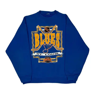 St. Louis Blues Delta Nhl Sweatshirt - Large Blue Cotton
