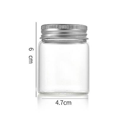 Column Glass Screw Top Bead Storage Tubes