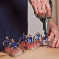 Cupping Set, 12pcs Cupping Cups & Hand Pump & Extension Tube, Professional Massage Cups Set, Suitable for Women & Men Home Us...