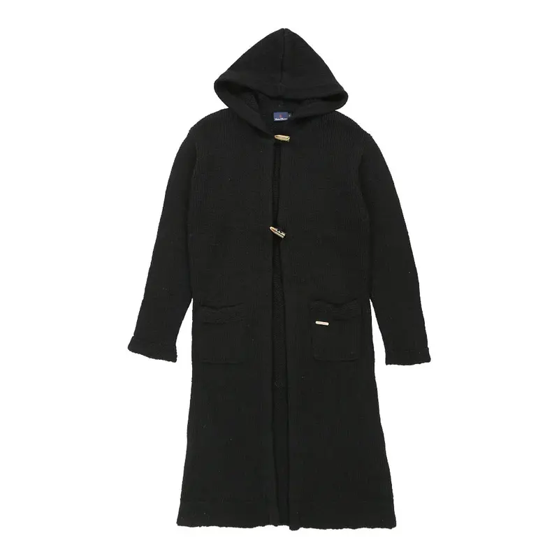 Conte Of Florence Coat - Large Black Wool Blend