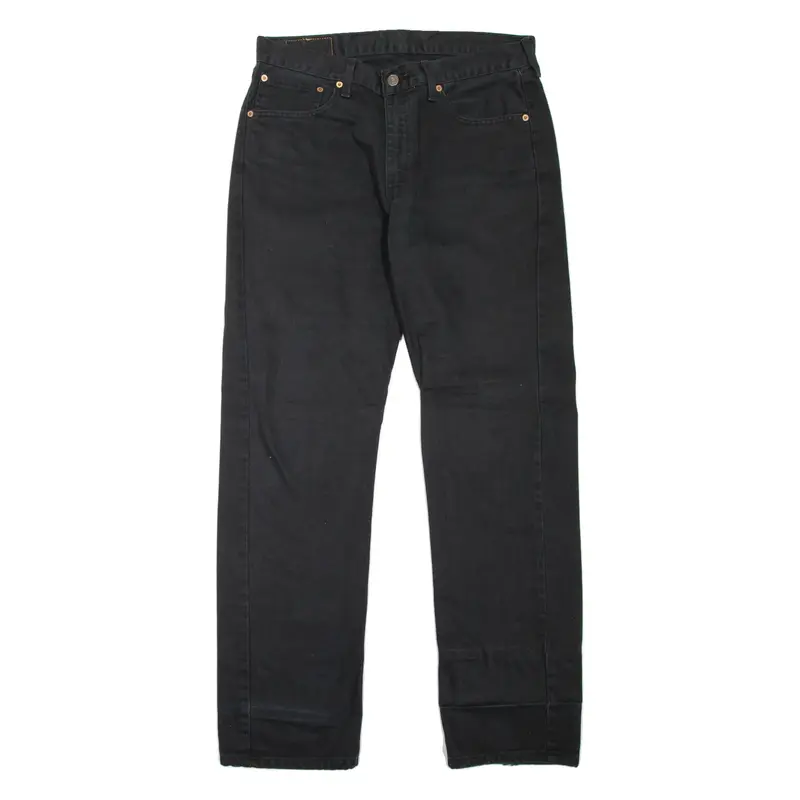 LEVI'S 751 02 Jeans Mens Black Regular Straight W34 L32