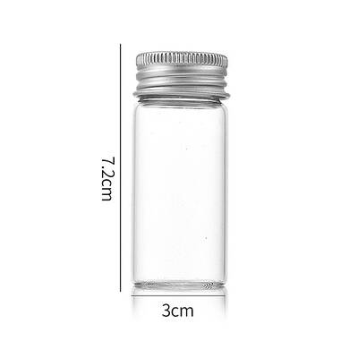 Clear Glass Bottles Bead Containers