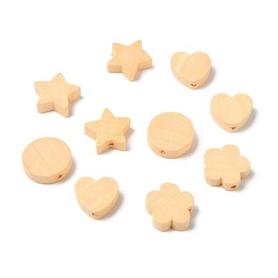 Natural Wood European Beads
