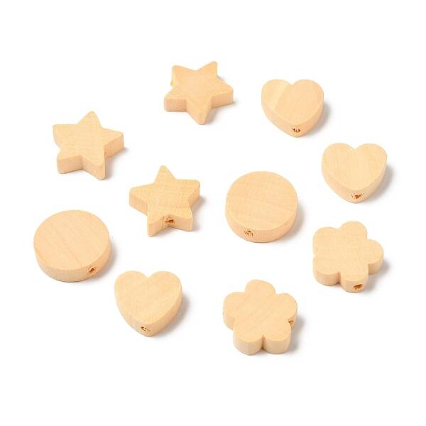 Natural Wood European Beads