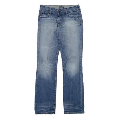 ARMANI JEANS Womens Jeans Blue Regular Straight Stone Wash W28 L33