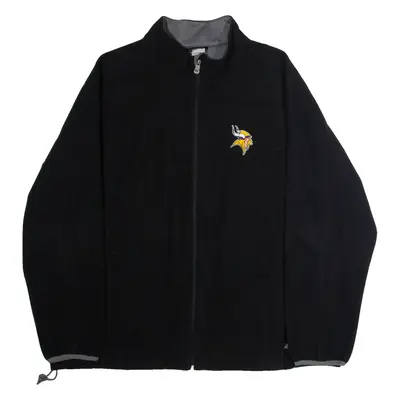 NFL Minnesota Vikings Mens Fleece Jacket Black 2XL