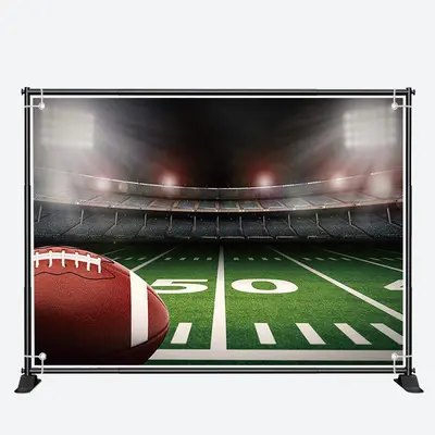Football Field Site Spotlight Sports Party Backdrop - Aperturee