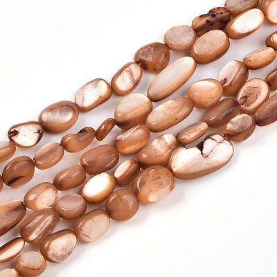 Natural White Shell Beads Strands