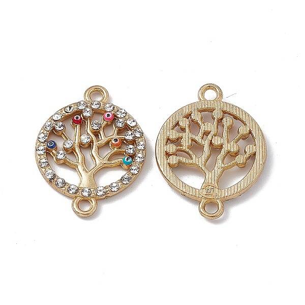 Colorful Evil Eye Alloy Enamel Connector Charms