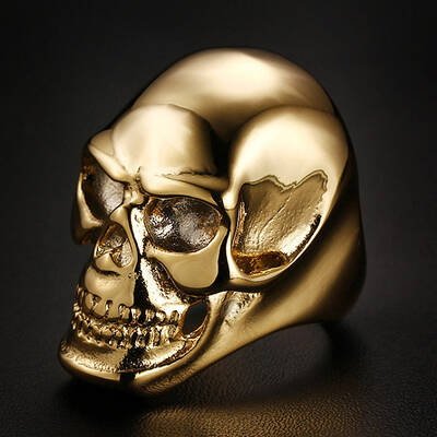 Stainless Steel Skull Finger Ring