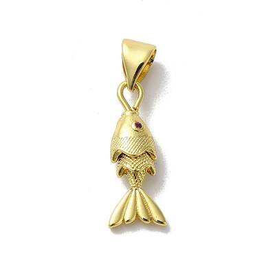 Brass Micro Pave Cubic Zirconia Pendants