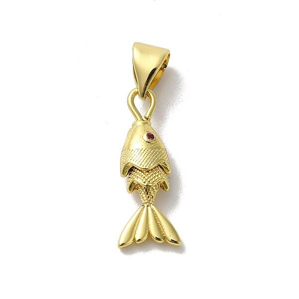 Brass Micro Pave Cubic Zirconia Pendants