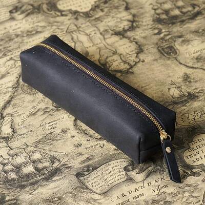 Rectangle Leather Pen Bags