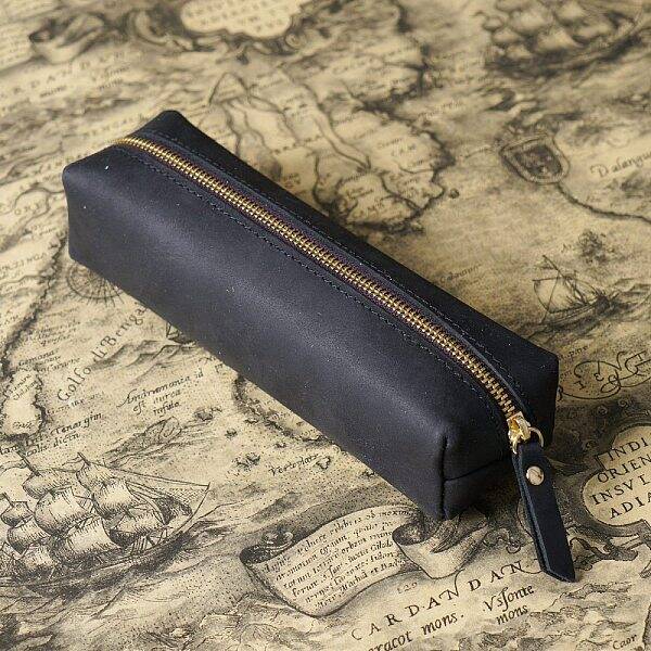 Rectangle Leather Pen Bags