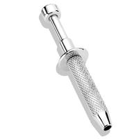 Push-In Syringe Style Quad Prong Bead and Ball Holder Piercing Tool - Stainless Steel