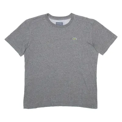 LACOSTE Mens T-Shirt Grey M