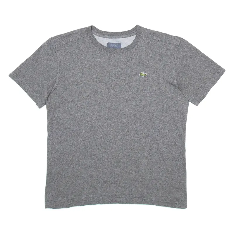 LACOSTE Mens T-Shirt Grey M