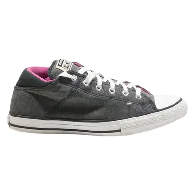 CONVERSE Low Top Trainers Grey Canvas Girls UK 5.5