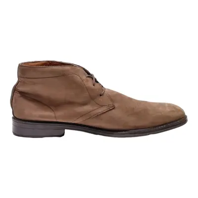 CLARKS Ankle Boots Brown Leather Mens UK 10.5