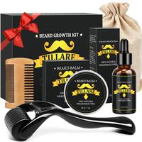 Growth Kit - TILLARE  Grooming Kit with  Growth Oil, Balm, Comb, Massager, Christmas & Birthday Gifts for Men Husband Dad Boy...