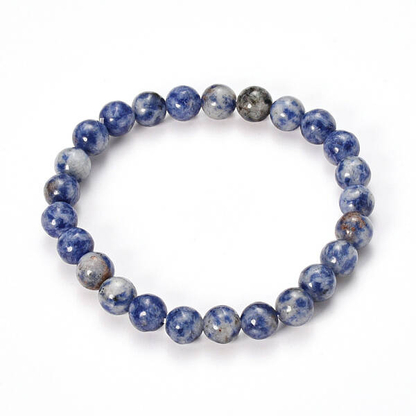 Natural Sodalite Beaded Stretch Bracelets