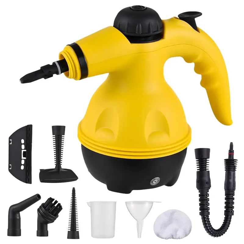 High Temperature Steam Cleaner Set,Multipurpose Portable Steam Cleaning w/Safety Lock and 10 Accessory Kit to Remove Grime, C...