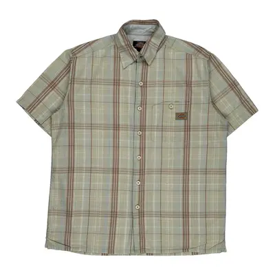 Dickies Checked Short Sleeve Shirt - Medium Multicoloured Cotton | Size: medium