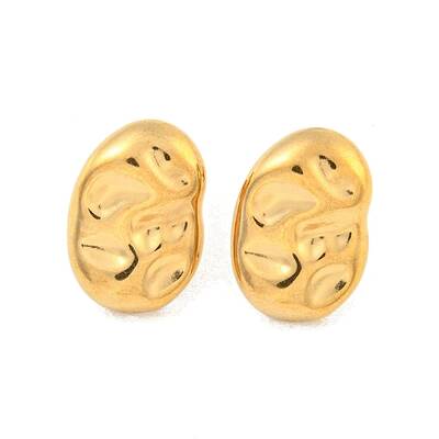 Oval 304 Stainless Steel Ear Studs