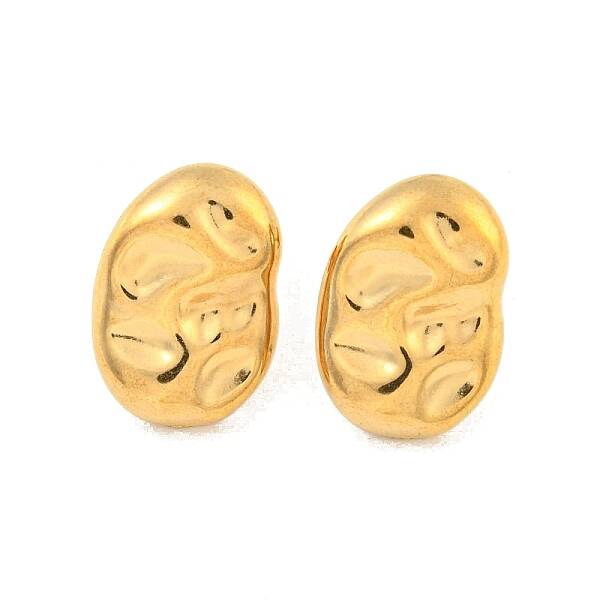 Oval 304 Stainless Steel Ear Studs