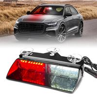 LED Emergency Waning Light 16 LED High Intensity Windshield Hazard Warning Flashing Strobe Lamp with Suction Cups for Car Tru...