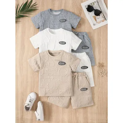 6-Pack Children's 8-Year-Old Short Sleeve Set Boys Comfortable Breathable Stylish Outdoor Sports Summer New Boys 10-Year-Old ...