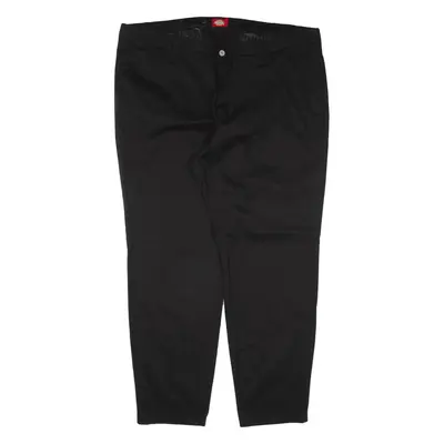 DICKIES Workwear Trousers Black Regular Tapered Womens W42 L29