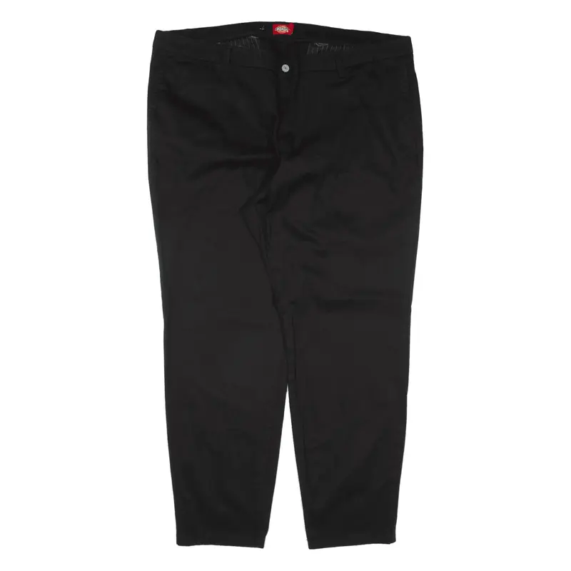 DICKIES Workwear Trousers Black Regular Tapered Womens W42 L29