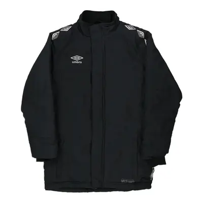 Age 9-10 Umbro Spellout Jacket - XL Black Polyester