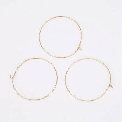 Brass Wine Glass Charm Rings
