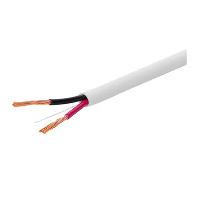 44334 Monoprice Speaker Wire CL3 Rated 2-Conductor 14AWG 250ft White