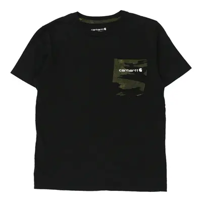 Age 8-10 Carhartt Camo T-Shirt - Small Black Cotton