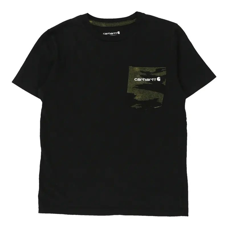 Age 8-10 Carhartt Camo T-Shirt - Small Black Cotton