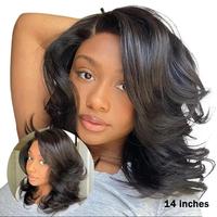 Effortlessly Chic Layered Haircut Wavy Glueless HD Minimalist Lace Short Wig